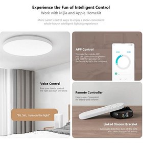 تصویر لامپ ال ای دی هوشمند سقفی و دیواری شیائومی مدل MJXDD01SYL Xiaomi Mi Smart LED Ceiling Light MJXDD01SYL BHR4118GL 450 45W 3100lm