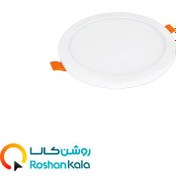 تصویر چراغ سقفی توکار اسلیم 12 وات دایره ای پارس شعاع توس Pars Shua Tos circular slim built-in ceiling light 12 watts