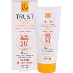 تصویر ضدآفتاب رنگی و کنترل کننده چربی بژ طبیعی(مختلط تا چرب)،۴۰ میل Sunscreen