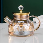 تصویر قوری طرح الماسی TEA POT Pyrex Kettle