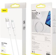 تصویر کابل شارژ اورجینال میکرو یو اس بی مدل بیسوس \ baseous (micro-usb) 