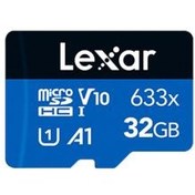 تصویر کارت حافظه MicroSDXC لکسار مدل High Performance 633x ظرفیت 32 گیگابایت Lexar High Performance 633x 32GB A1, UHS-I U1, V10 100MB/s