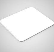 تصویر ماوس پد مدل ساده طرح موس سفید کد 01 