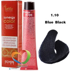 تصویر سلیار 1.10 اچ اس لاین رنگ موی سینرژی فاقد آمونیاک مشکی پر کلاغی blue black 