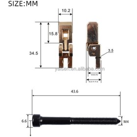 تصویر ست کامل سدل بریج فلوید رز - ست شش نایی Floyd rose bridge saddle