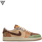 تصویر کفش کتونی اصل نایک ایر جردن 1 وودو کد 294821 