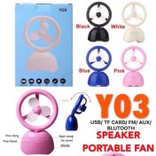 تصویر پنکه و اسپیکر رومیزی قابل حمل مدل YDL-Y03 