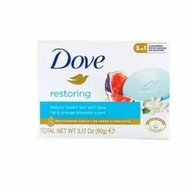 تصویر صابون داو Dove مدل restoring حاوی انجیر وشکوفه پرتقال حجم 90 گرم اندونزی سنگاپورتحت لیسانس آمریکا صابون و پودر صابون