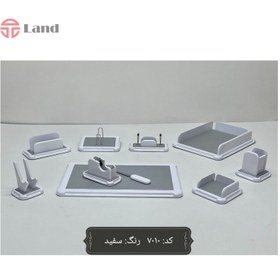 تصویر ست رومیزی مدیریتی 10 تکه بدون پایه مدل 7010 10-piece administrative desk set