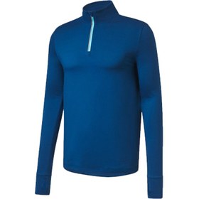 تصویر نیم زیپ ورزشی مردانه کریویت Crivit Sport Technical 1/2 zip اقیانوسی 