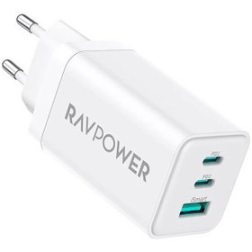 تصویر شارژر دیواری 65 وات راو پاور مدل RP-PC172 RAVpower 65W Wall Charger RP-PC172