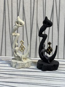 تصویر دکوری هیچ - سفید / مشکی 