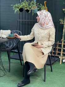 تصویر کت و دامن دانتل مارینا 