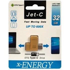 تصویر OTG فلش مموری 32 گیگابایتی ایکس-انرژی مدل JET-C Type-c 3.0 ا X-Energy JET-C 32GB Flash Memory X-Energy JET-C 32GB Flash Memory