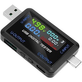 تصویر تستر ۱۵۰ وات حرفه ای ۱۰ در ۱ ولت متر دیجیتالی USB 