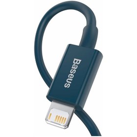 تصویر کابل تبدیل USB به Lightning بیسوس مدل CALYS-A03 طول 1 متر USB to Lightning Conversion Cable BASEUS CALYS-A03 1m