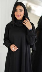 تصویر مانتو عبایی زنانه مدل تمنا جنس کرپ سایز ۳۸ تا ۵۰ 