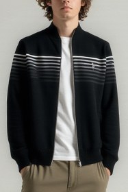 تصویر سویشرت بافت زیپی 