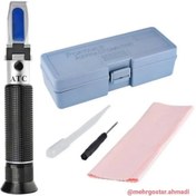 تصویر رفراکتومتر یا شکست‌سنج (refractometer) یکی از ابزارهای آزمایشگاهی است که 