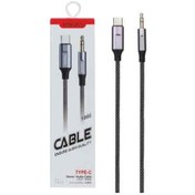 تصویر کابل aux به تایپ c ترنیو مدل T-E14 tranyoo type-c to aux cable T-E14