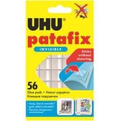 تصویر چسب خمیری بی رنگ UHU patafix 56 ا UHU Patafix invisible 56pcs. glue pads UHU Patafix invisible 56pcs. glue pads