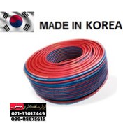 تصویر شیلنگ دو قلوی کره ایی اصل نخ سبز مخصوص جوشکاری هوا برش قیمت بر اساس هر متر است Korean twin hose for air cutting