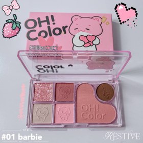 تصویر مینی پالت سایه ۶ رنگ KEVIN & COCO طرح خرس کد KC245475 