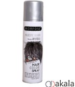تصویر اسپری رنگ مو موقت حجم 150میل رنگ Majestic Silver مورفوس ا Morfose Hair Color Spray 150ml Morfose Hair Color Spray 150ml