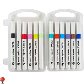 تصویر ماژیک اکریلیک پیداکس ۱۲ رنگ 