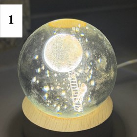 تصویر چراغ گوی شیشه ای - یک 