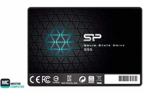 تصویر هارد اس اس دی اینترنال سیلیکون پاور مدل Slim S55 ظرفیت 240 گیگابایت ا Silicon Power Slim S55 SATA3.0 Internal SSD - 240GB Silicon Power Slim S55 SATA3.0 Internal SSD - 240GB