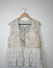 تصویر وست گلدوزی پارچه هندی 