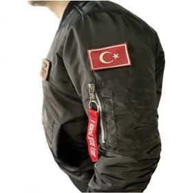 تصویر کاپشن زنانه مشکی CREWTURK | 0582-14 اورجینال 