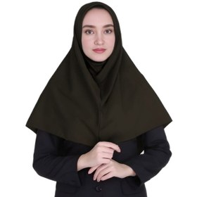 تصویر مقنعه مدل ساده - کرم 