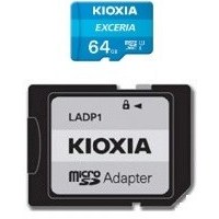 تصویر کارت حافظه‌ microSD کیوکسیا مدل KIOXIA 64GB کلاس 10 استاندارد UHS-I U1 سرعت 100 MBps ظرفیت 64 گیگابایت به همراه آداپتور SD KIOXIA microSDXC 64GB 100MB/s UHS-I U1 Calss10