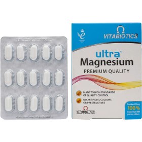 تصویر قرص اولترا منیزیم ویتابیوتیکس ۶۰ عددی 