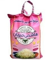 تصویر برنج پاکستانی سوپر باسماتی هاشمی میریان10 کیلوگرم (ارسال رایگان به سراسر کشور)به ازای خرید 100کیلو همراه با یک عدد ماگ فروشگاه بعنوان هدیه تقدیم مشتری خواهد شد. زمان تقریبی تحویل سفارشات 3 روز کاری میباشد.قیمت برای هر کیلو 62000تومان 