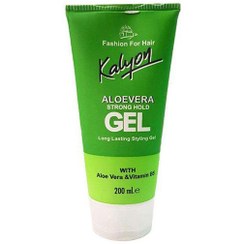 تصویر ژل مو تیوبی سبز مدل آلوئه‌ورا حجم 200 میل کالیون Kalyon green tube hair gel, aloe vera model, volume 200 ml