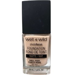 تصویر کرم پودر فتوفوکوس وت اند وایلد - پوشش یکدست با شماره Shell Ivory" wet n wild photo focus foundation shell ivory