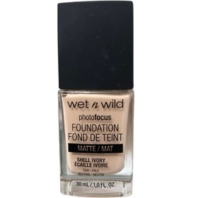 تصویر کرم پودر فتوفوکوس وت اند وایلد - پوشش یکدست با شماره Shell Ivory" wet n wild photo focus foundation shell ivory