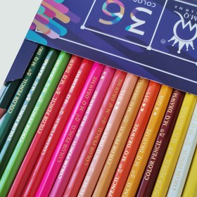 تصویر مدادرنگی 36 رنگ ام کیو جعبه مقوا ا MQ 36 Color Pencils MQ 36 Color Pencils