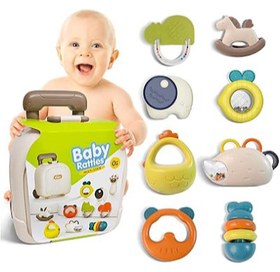 تصویر پک جغجغه چمدونی Baby Rattle Baby Rattle