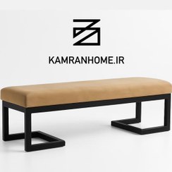 تصویر نیمکت کد 1 - مشکی / 3 نفره 