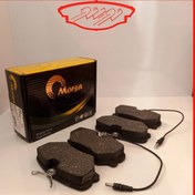 تصویر لنت ترمز جلو 405 با شیم صداگیر مرسا 