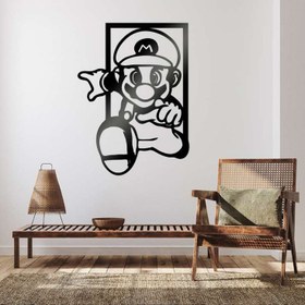 تصویر استیکر چوبی اتاق کودک طرح قارچ خور اتاق کودک مدل BDR111