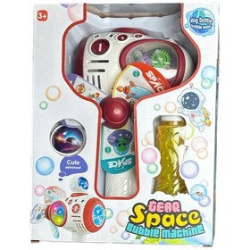 تصویر تفنگ حباب ساز چرخ دنده ای مدل space bubble machine کد wx-536 