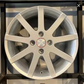 تصویر رینگ اسپرت سایز ۱۶ (۱۰۸×۴) ۰۹۶ نقره‌ای پیت لاین اروند Sport wheel size 16" 096 (4×108) silver pitline Arvand