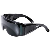 تصویر عینک ایمنی بغل کرکره ای سبز مدل 8142 آروا 