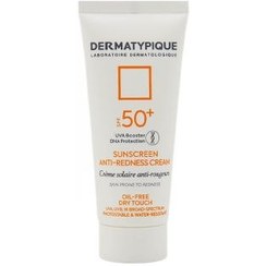 تصویر کرم ضد آفتاب ضد حساسیت آنتی ردنس SPF 50 درماتیپیک ضد آفتاب صورت مدل آنتی ردنس مناسب برای انواع پوست SPF 50 حجم 50 میلی لیتر