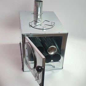 تصویر بخاری هیزمی مدل دماوند گالوانیزه Wood stove